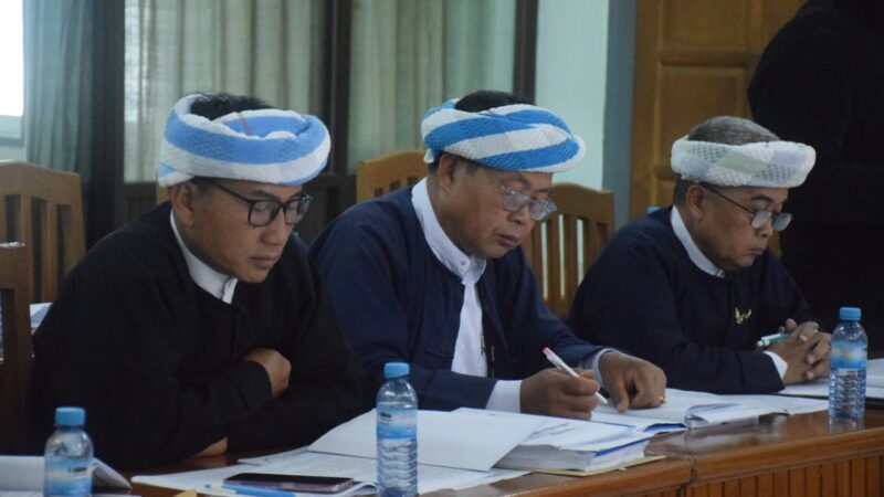 ပအိုဝ်ႏစွိုးခွိုꩻအစွိုꩻ(PNO)ပါတီ၊ ဗဟိုႏထာꩻမာꩻအမုꩻဆောင်ႏစွိုꩻ မာꩻလွေꩻ ပွယ်ꩻအုံကွံPa-O National Organization (PNO), Central Executive Committee Held Meeting