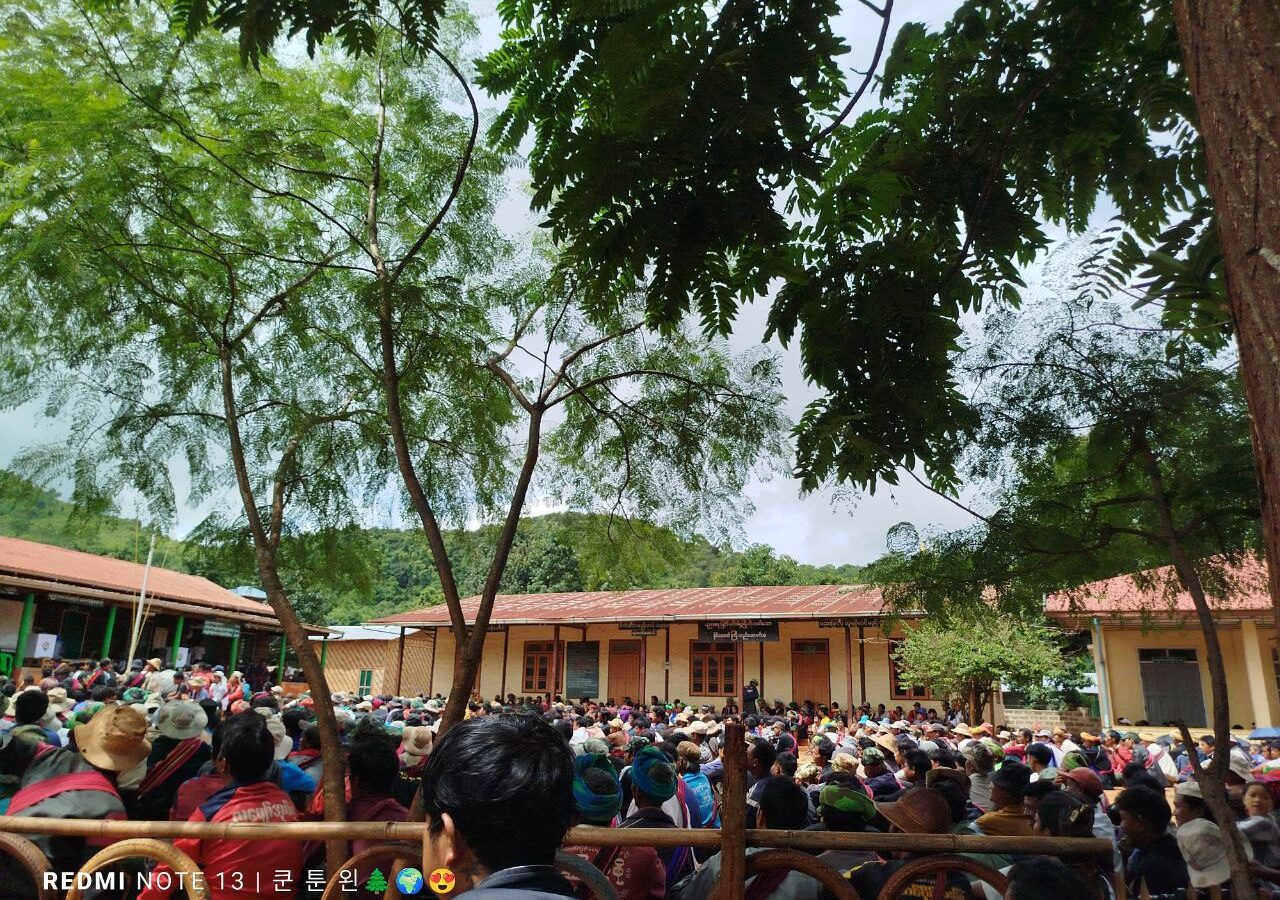 မြန်မာအီလက်ထရောနစ်မဲပေးစက် MEVM အသုံးပြုနည်း လက်တွေ့ပညာပေးခြင်းနှင့် စမ်းသပ်မဲပေးခြင်း အခမ်းအနား ကျင်းပ