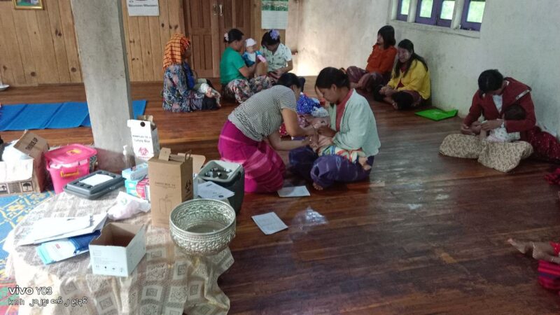 လပိုင်းအရွယ်ကလေးများအား အခမဲ့ဆေးထိုးပေး