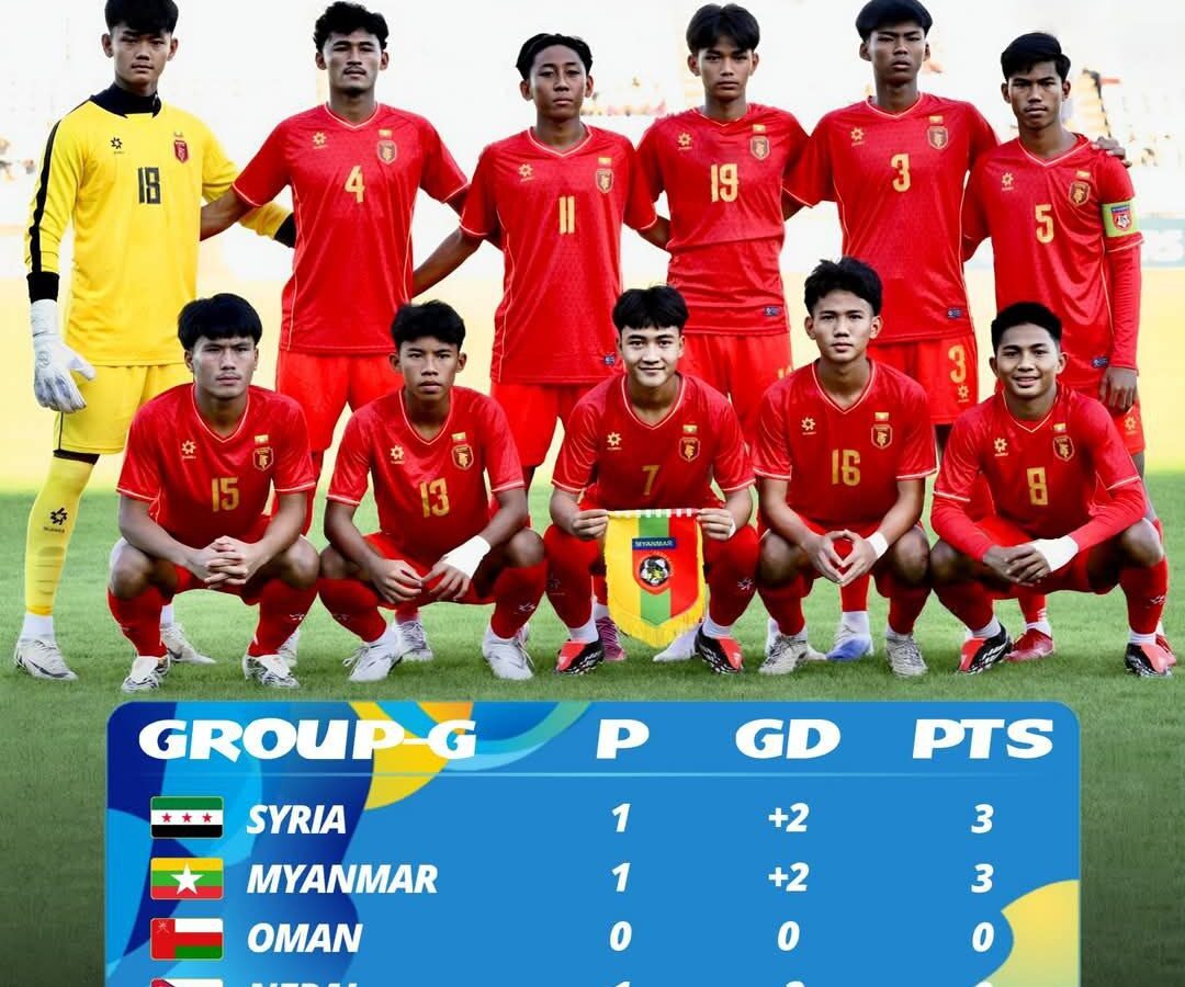 2026 AFC U-17 အာရှဖလား ခြေစစ်ပွဲမှာ ခြေစွမ်းပြနေတဲ့ ပအိုဝ်းတိုင်းရင်းသား ကျောနံပါတ်(၁၅) ခွန်ဝင်းဇော်