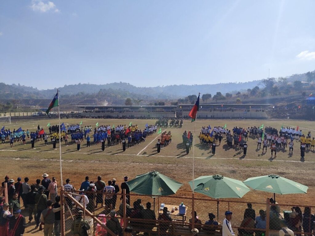 (၇၉)ကြိမ်မြောက် ပြည်ထောင်စုနေ့အထိမ်းအမှတ်ဖြင့် ကျောက်တလုံးကြီးမြို့တွင် မြို့နယ်အုပ်ချုပ်ရေးမှူးဖလား ဘောလုံးပြိုင်ပွဲအခမ်းအနာ