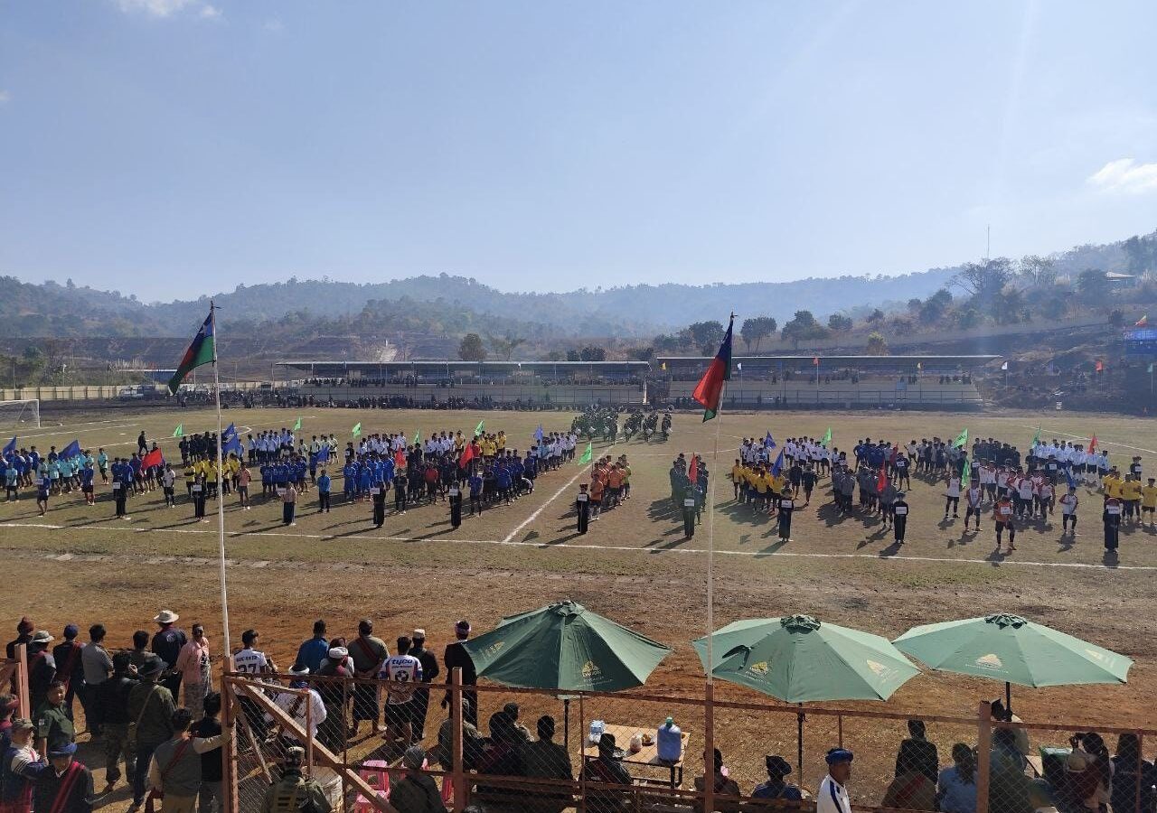 (၇၉)ကြိမ်မြောက် ပြည်ထောင်စုနေ့အထိမ်းအမှတ်ဖြင့် ကျောက်တလုံးကြီးမြို့တွင် မြို့နယ်အုပ်ချုပ်ရေးမှူးဖလား ဘောလုံးပြိုင်ပွဲအခမ်းအနားကျင်းပ