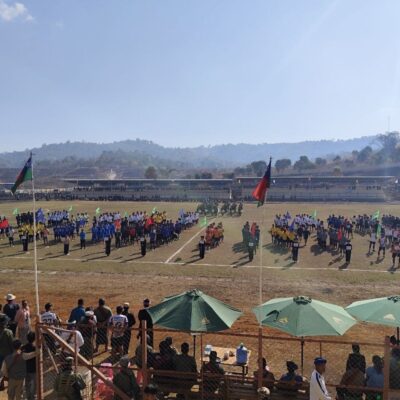 (၇၉)ကြိမ်မြောက် ပြည်ထောင်စုနေ့အထိမ်းအမှတ်ဖြင့် ကျောက်တလုံးကြီးမြို့တွင် မြို့နယ်အုပ်ချုပ်ရေးမှူးဖလား ဘောလုံးပြိုင်ပွဲအခမ်းအနားကျင်းပ