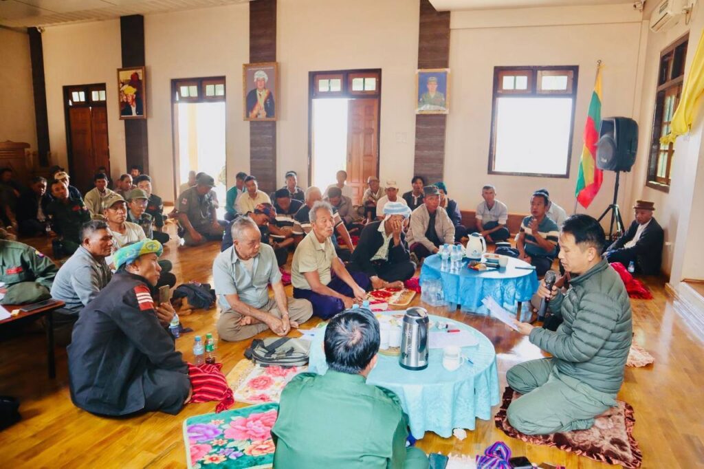 အထူးဒေသ(၆)ပအိုဝ်းငြိမ်းချမ်းရေး(၃၅)နှစ်ပြည့် အထိန်းအမတ်ဂုဏ်ပြုပွဲအတွက် မျင်ꩻမိုရ်ႏခမ်း(အခါဝ်ကွဥ်ႏ) စင်းသင်းကောင်ခယ်ႏ တာ၀န်ရှိ