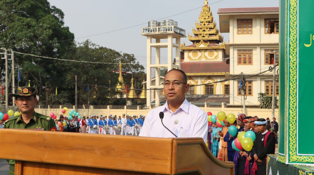 (၈၁)နှစ်မြောက် တပ်မတော်နေ့ကို ကြိုဆိုဂုဏ်ပြုသောအားဖြင့် ဂနိုင်ကန်လမ်း (ကတ္တရာလမ်း + ကွန်ကရစ်လမ်း ) နှင့် ဂနိုင်ကန်သာယာ ကန်ပတ်