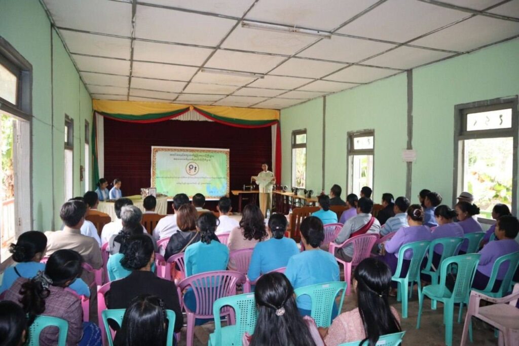 လွိုင်လင်ခရိုင်၊ပင်လုံမြို့၊ ရပ်ကွက် (၂) တွင် အခြေခံစက်ချုပ်နည်းပညာသင်တန်း ဖွင့်ပွဲအခမ်းအနားကျင်းပ