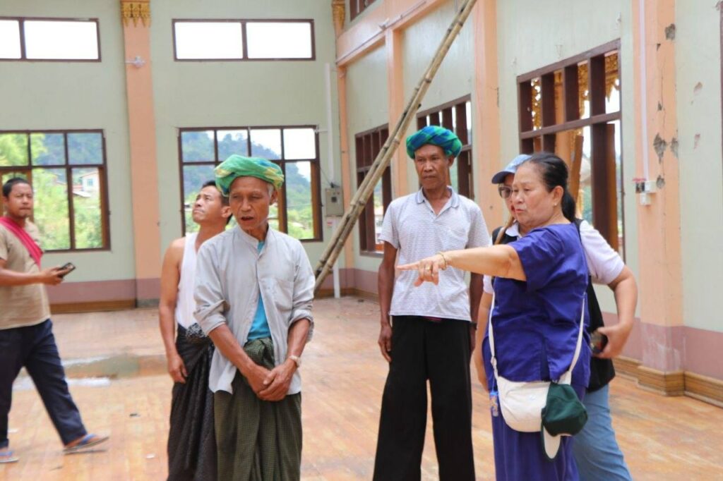 ပအိုဝ်းစာပေနှင့်ယဉ်ကျေးမူအဖွဲ့(ဗဟို)၊ ကြက်ခြေနီအဖွဲ့၊ ဗိုလ်မှူး စောမောင်နှင့် လုံခြုံရေးအဖွဲ့တို့ဦးဆောင်ကာ နမ်းနေင်းရွာရှိ မ