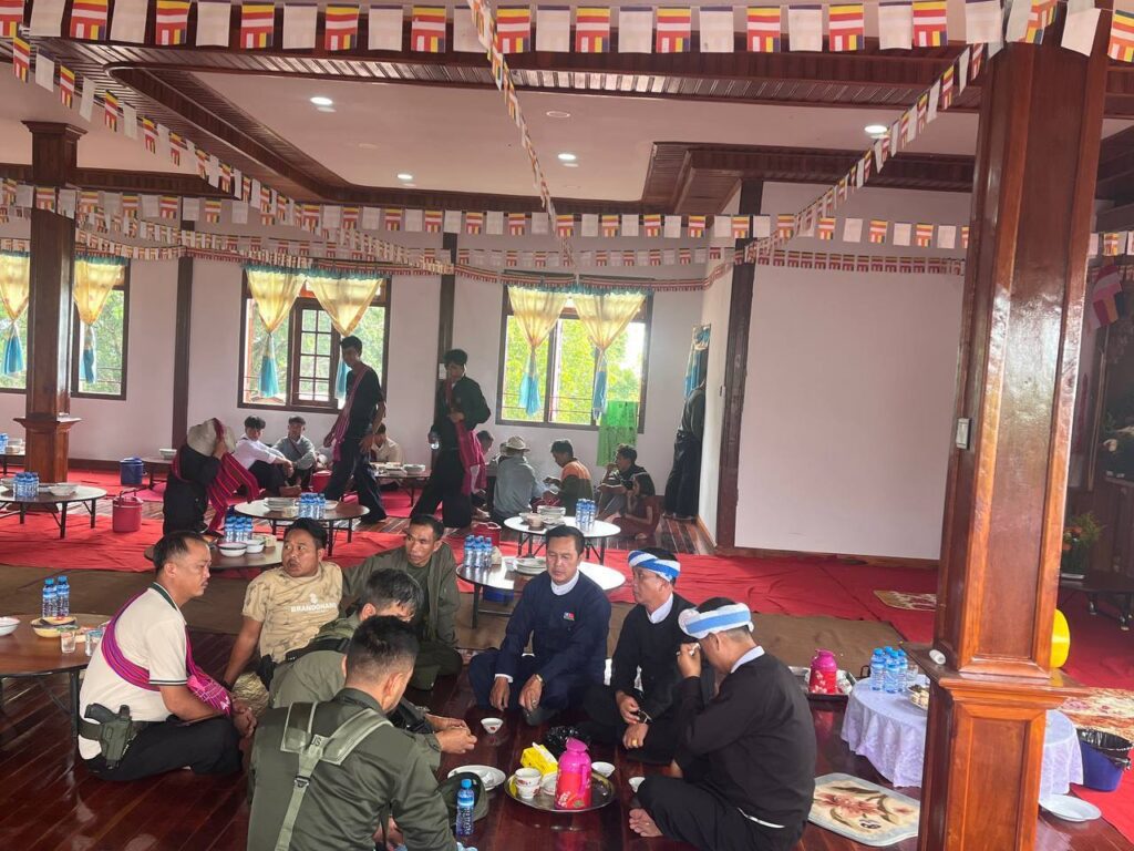 ပင်လုံမြို့အနောက်တောင်ဘက်ရှိ ပန်လင်းကျောင်းတွင် “သုခသိဒ္ဓိ” နှစ်ထပ်ဆွမ်းစားကျောင်းဆောင် တက်ပွဲနှင့် အလှူတော်မင်္ဂလာ အခမ်းအနား