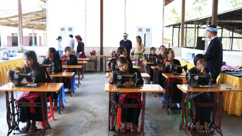 တောင်ကြီးမြို့နယ် လင်းလေကျေးရွာ၌ အမျိုးသမီးများဝင်ငွေတိုးရေး အပ်ချုပ်နည်းပညာ သင်တန်းဖွင့်ပွဲ အခမ်းအနားကျင်းပ