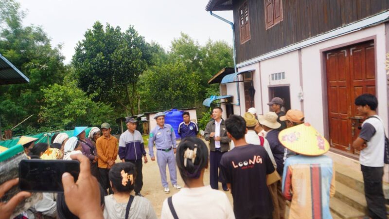 ဦးခွန်သက်နိုင်နှင့် သက်ဆိုင်ရာဌာနများ ပူးပေါင်း၍ ဆနင်းကျေးရွာတွင် ဆိုလာစနစ်များ ဖြန့်ဝေပေး