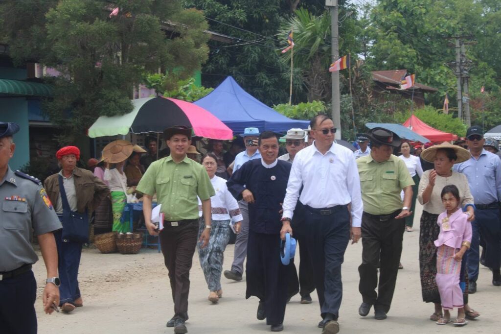 ရှမ်းပြည်နယ်တောင်ပိုင်း မောက်မယ်မြို့နယ်၌ အရှင်ဘဒ္ဒန္တစန္ဒိမာ (သာသနဓဇ ဓမ္မာစရိယ) ၏ အန္တိမအဂ္ဂိစျာပန သာဓုဂိဠာန ပူဇော်ပွဲ ကျင်း