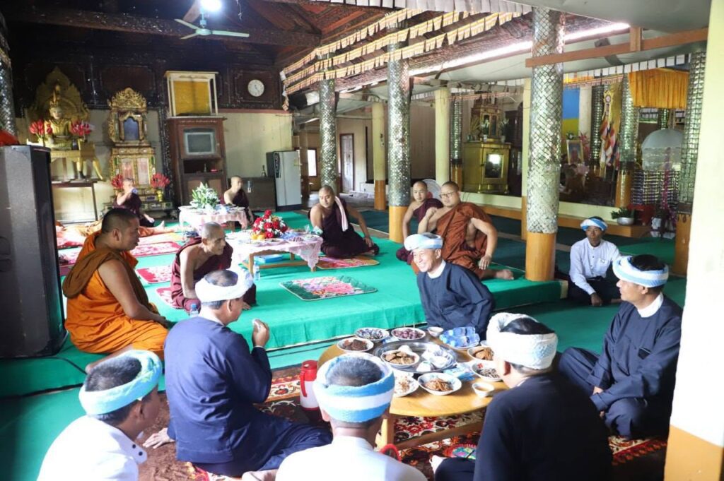 ပအိုဝ်ႏစွိုးခွိုꩻအစွိုꩻ(PNO)ပါတီ ဥက္ကဌ ဖြားတန်ခွန်စံလွင်တွမ်ႏအစွိုꩻ ထင်ႏရိုႏသေႏကန္တော့ꩻပူႏဇောႏလွေꩻ ဗွေႏဆရာႏတောႏ ဘဒ္ဒန္တစန္ဒိမ