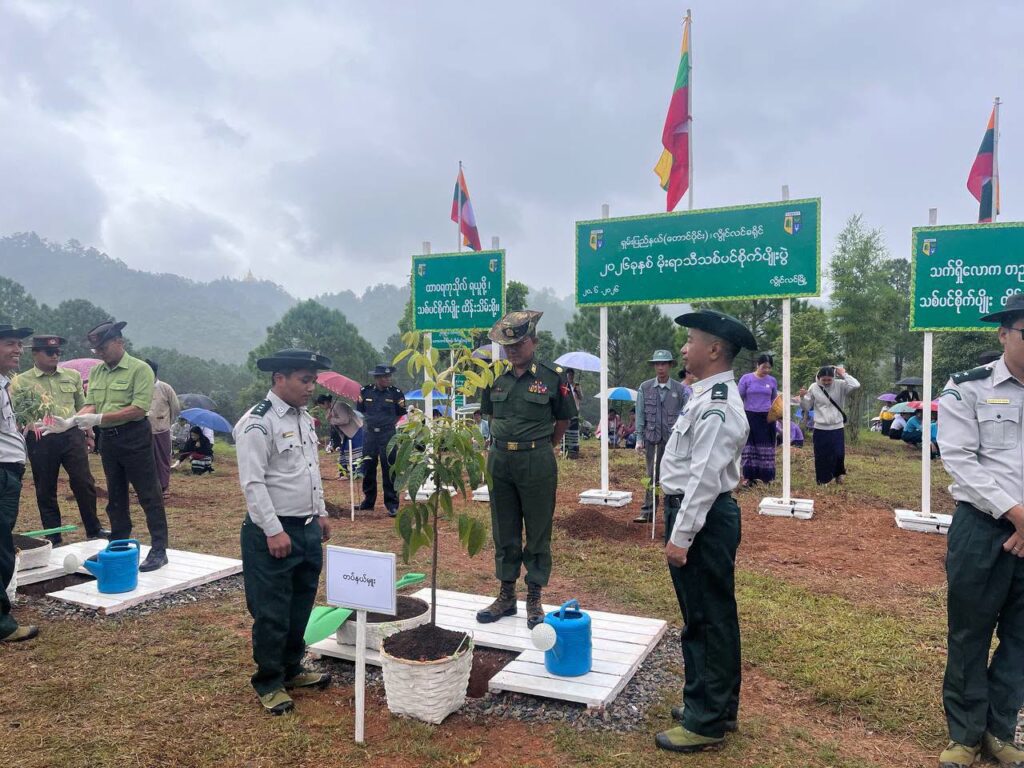 လွိုင်လင်ခရိုင်၊ ရတနာစည်တပ်ဦး စာသင်တိုက်၌၂ဝ၂၆ခုနှစ် မိုးရာသီ သစ်ပင်စိုက်ပျိုးပွဲအခမ်းနားကျင်းပ