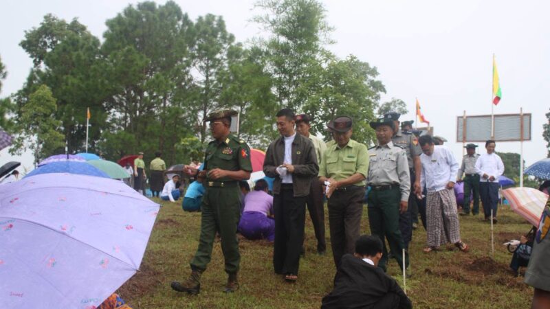 လွိုင်လင်ခရိုင်၊ ရတနာစည်တပ်ဦး စာသင်တိုက်၌၂ဝ၂၆ခုနှစ် မိုးရာသီ သစ်ပင်စိုက်ပျိုးပွဲအခမ်းနားကျင်းပ