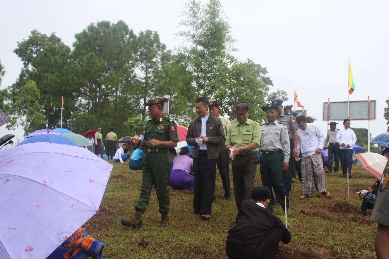 လွိုင်လင်ခရိုင်၊ ရတနာစည်တပ်ဦး စာသင်တိုက်၌၂ဝ၂၆ခုနှစ် မိုးရာသီ သစ်ပင်စိုက်ပျိုးပွဲအခမ်းနားကျင်းပ