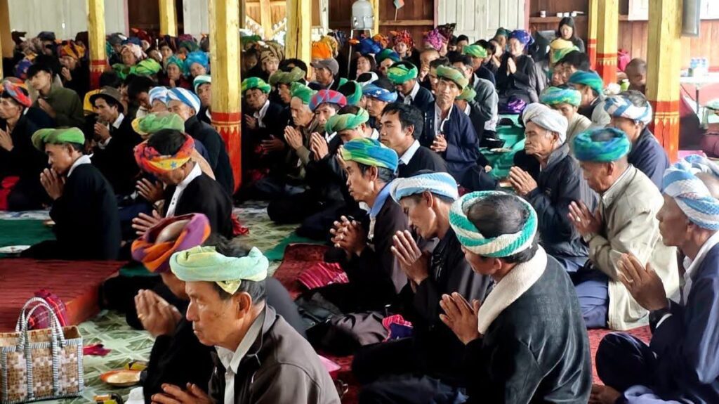 လွိုင်တပ်ဘုန်းတော်ကြီးကျောင်း ဆရာတော် ဘဒ္ဒန္တဝေပုလ္လ၏ သက်တော် (၉၂)ပြည့် ဝိဇာတမွေးနေ့အလှူမင်္ဂလာကို ပင်လုံမြို့ မြို့မ မင်္ဂလာ