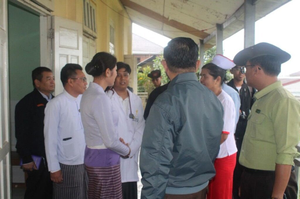 ရှမ်းပြည်နယ်အစိုးရအဖွဲ့နှင့် ပြည်နယ်လွှတ်တော် ဒုတိယဥက္ကဋ္ဌတို့ ပင်လုံမြို့ရှိ စာသင်ကျောင်းများနှင့် တိုက်နယ်ဆေးရုံသို့ ကွင်းဆ