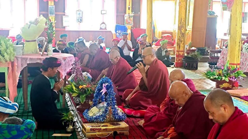 လွိုင်တပ်ဘုန်းတော်ကြီးကျောင်း ဆရာတော် ဘဒ္ဒန္တဝေပုလ္လ၏ သက်တော် (၉၂)ပြည့် ဝိဇာတမွေးနေ့အလှူမင်္ဂလာကို ပင်လုံမြို့ မြို့မ မင်္ဂလာ