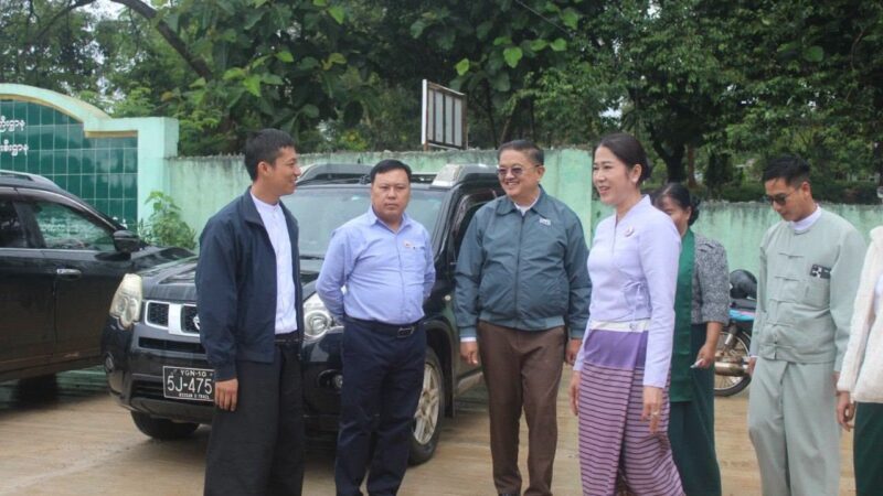 ရှမ်းပြည်နယ်အစိုးရအဖွဲ့နှင့် ပြည်နယ်လွှတ်တော် ဒုတိယဥက္ကဋ္ဌတို့ ပင်လုံမြို့ရှိ စာသင်ကျောင်းများနှင့် တိုက်နယ်ဆေးရုံသို့ ကွင်းဆင်းစစ်ဆေး