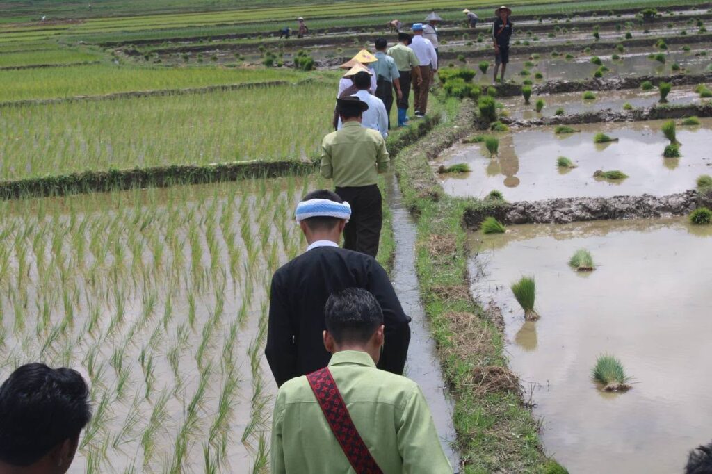 မိုင်းပွန်မြို့ အနီးတဝိုက် နှင့် ချိုခမ်းကျောင်း၌ တောင်သူများနှင့် တွေ့ဆုံဆွေးနွေးပွဲ၊ မျိုးစေ့၊ ပျိုးပင်၊ မြေဩဇာနှင့် လယ်ယာသ
