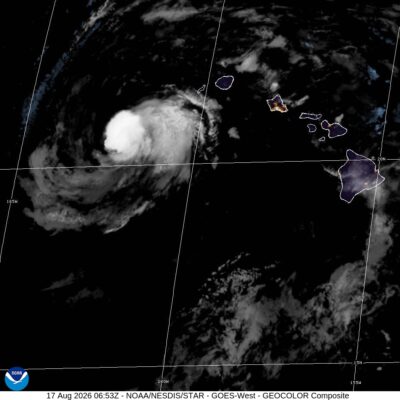 Tropical Storm Lala Batters Hawaiian Islands, Brings Snow to Big Island