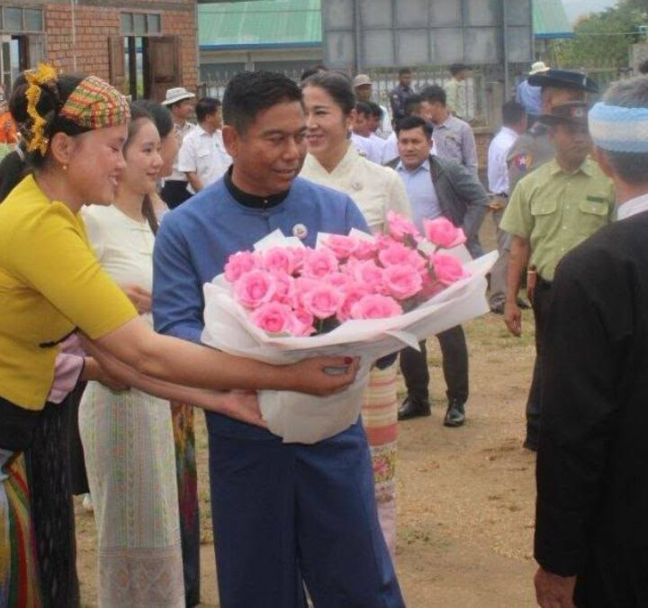 Shan State Chief Minister U Sai Htein Zaw Tours Development Projects in Laikha Township